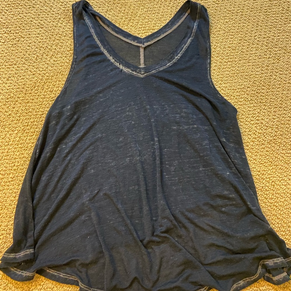 Free people navy tank top